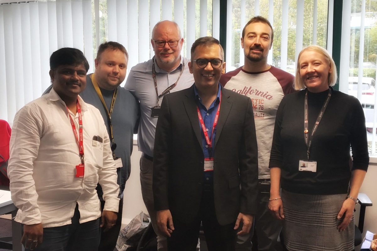 Allied CEO Akash Bhat and Operations Lead Rakesh Kumar meet some of the new team